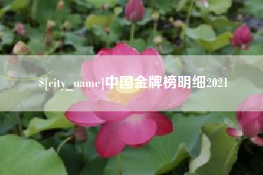 张掖中国金牌榜明细2021
