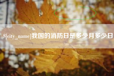 张掖我国的消防日是多少月多少日