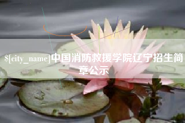 张掖中国消防救援学院辽宁招生简章公示