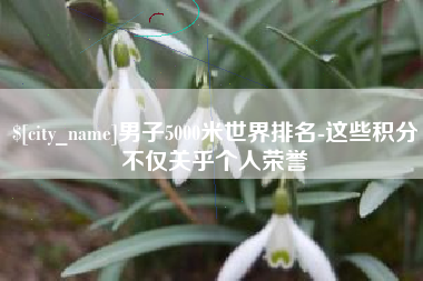 张掖男子5000米世界排名-这些积分不仅关乎个人荣誉