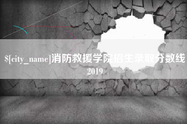 张掖消防救援学院招生录取分数线2019
