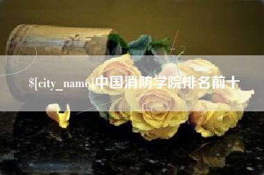 张掖中国消防学院排名前十