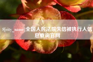 张掖全国人民法院失信被执行人信息查询官网