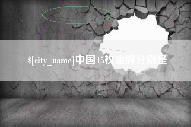 张掖中国15枚金牌分别是