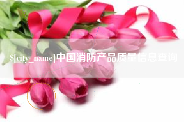 张掖中国消防产品质量信息查询
