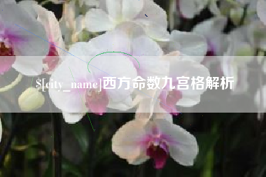 张掖西方命数九宫格解析