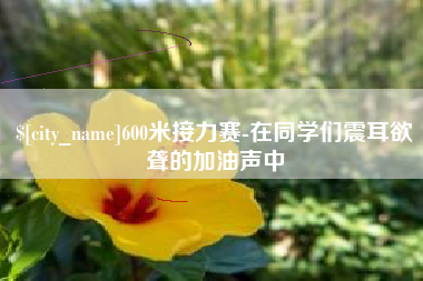 张掖600米接力赛-在同学们震耳欲聋的加油声中
