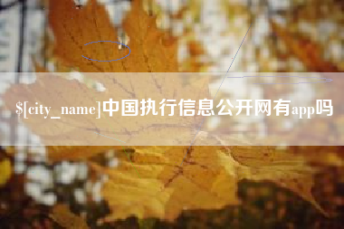 张掖中国执行信息公开网有app吗