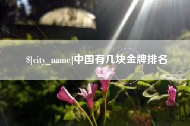 张掖中国有几块金牌排名