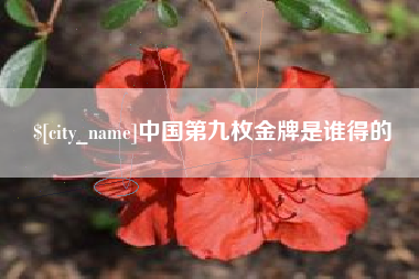 张掖中国第九枚金牌是谁得的