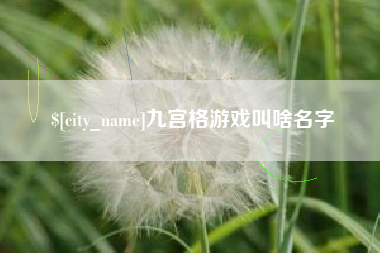 张掖九宫格游戏叫啥名字
