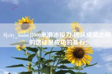 张掖5000米滑冰接力-团队成员之间的信任是成功的基石