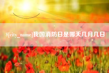 张掖我国消防日是哪天几月几日