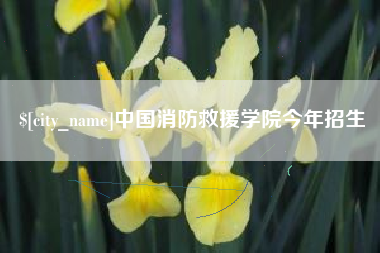 张掖中国消防救援学院今年招生