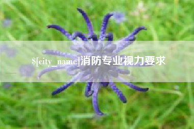 张掖消防专业视力要求