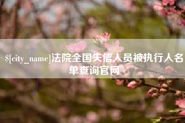 张掖法院全国失信人员被执行人名单查询官网