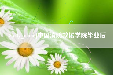 张掖中国消防救援学院毕业后