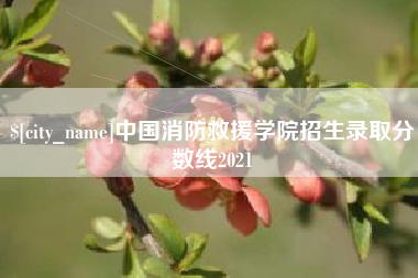 张掖中国消防救援学院招生录取分数线2021