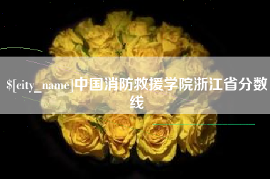 张掖中国消防救援学院浙江省分数线