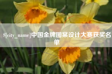 张掖中国金牌图案设计大赛获奖名单