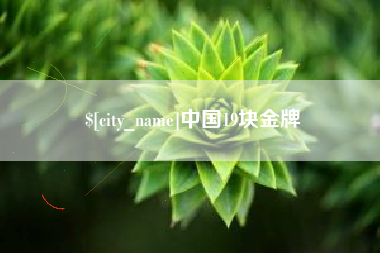 张掖中国19块金牌