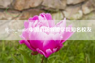 张掖中国消防救援学院知名校友