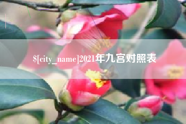 张掖2021年九宫对照表