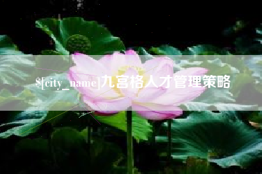 张掖九宫格人才管理策略