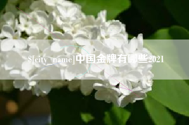 张掖中国金牌有哪些2021